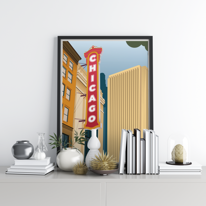 Chicago Poster Print Wall Art