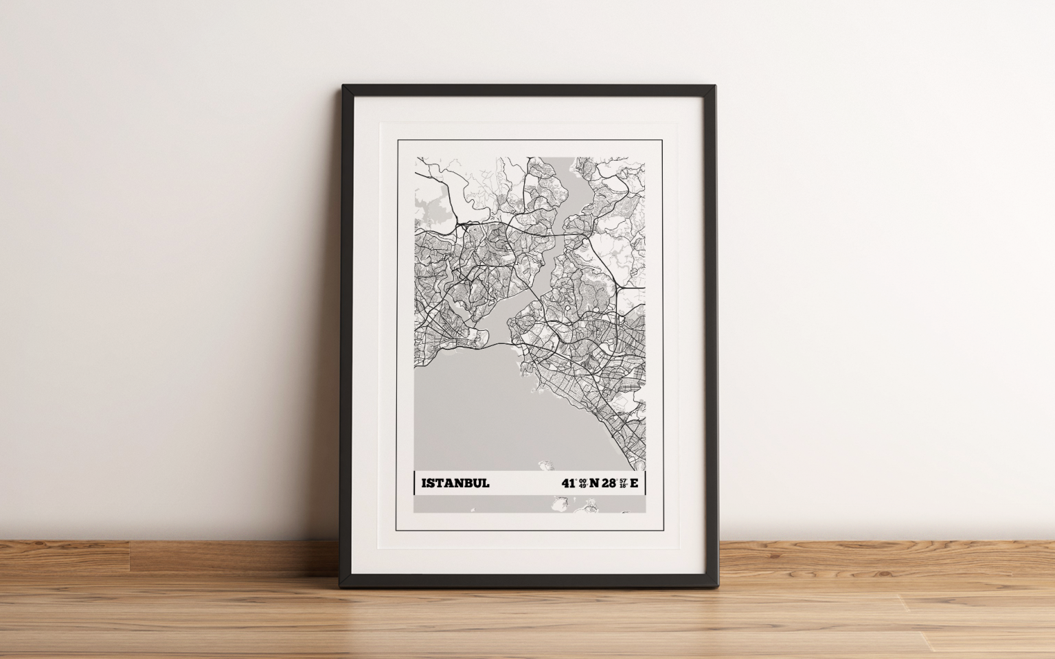 Istanbul Coordinates Map Print – igdprints.com