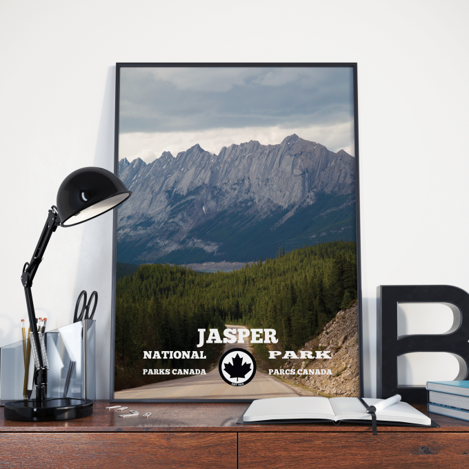 Jasper National Park WPA Poster Print Wall Art