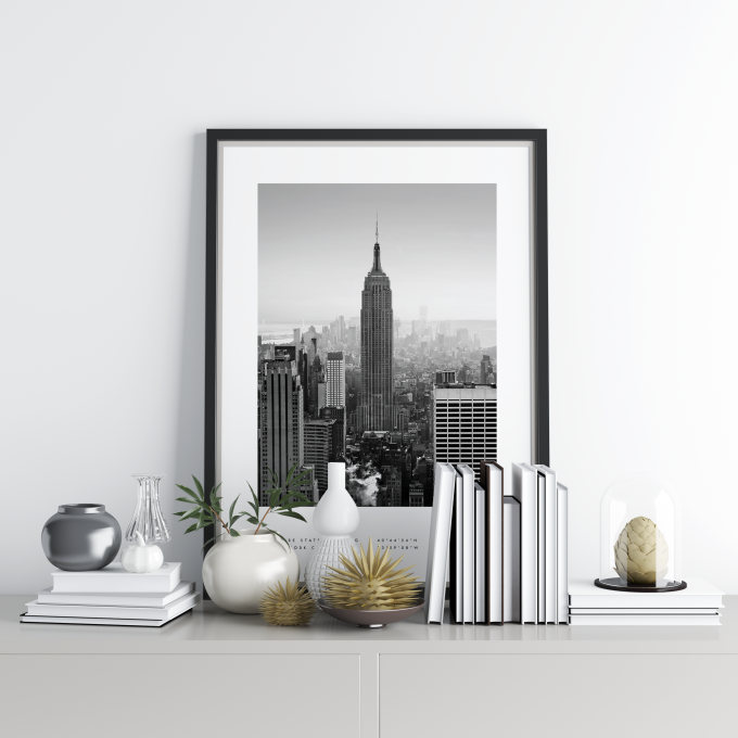 New York Coordinates Poster Print Wall Art