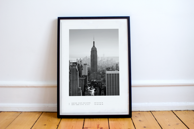 New York Coordinates Poster Print Wall Art