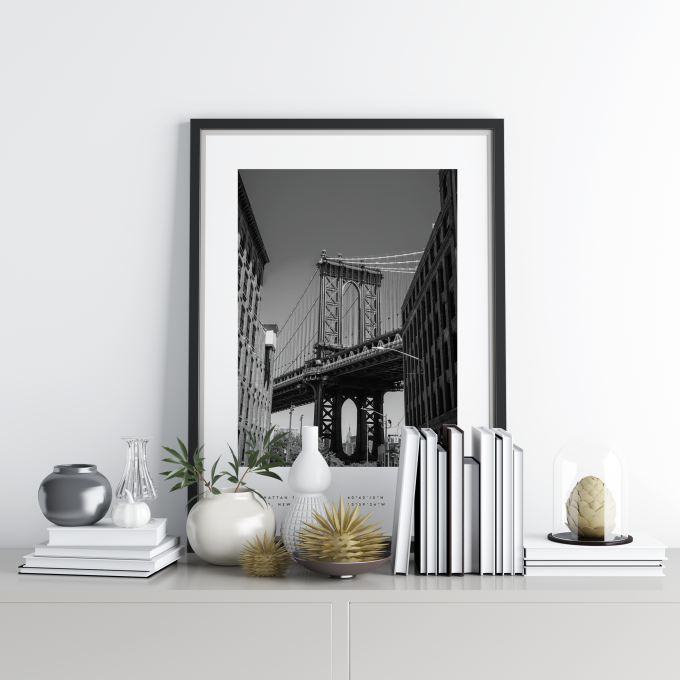 New York Coordinates Poster Print Wall Art