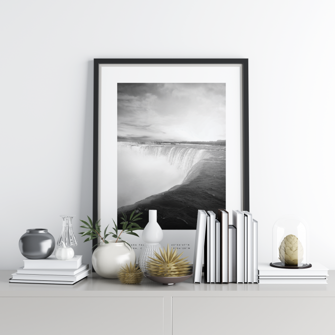 Niagara Falls Coordinates Poster Print Wall Art