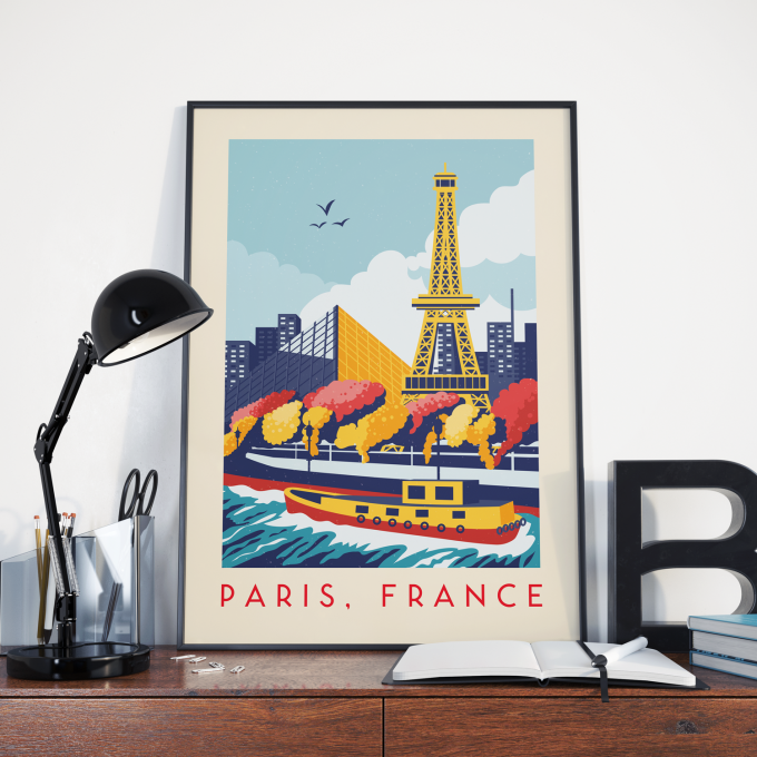 Paris Poster Print Wall Art