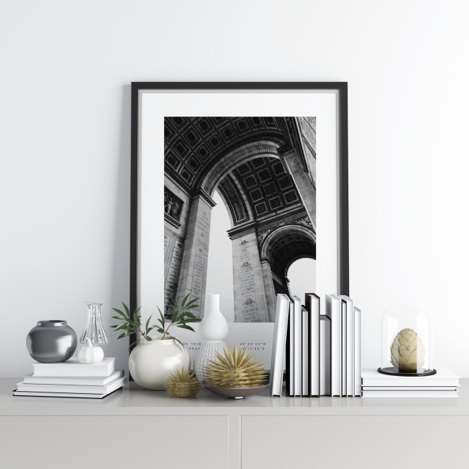 Paris Coordinates Poster Print Wall Art