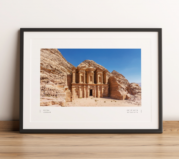 Petra Jordan Coordinates Poster Print Wall Art