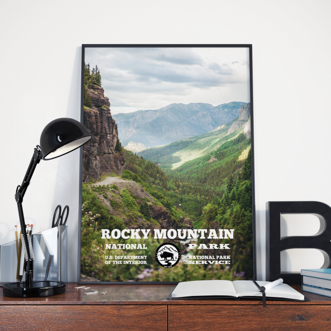 Rocky Mountain National Park WPA Poster Print Wall Art