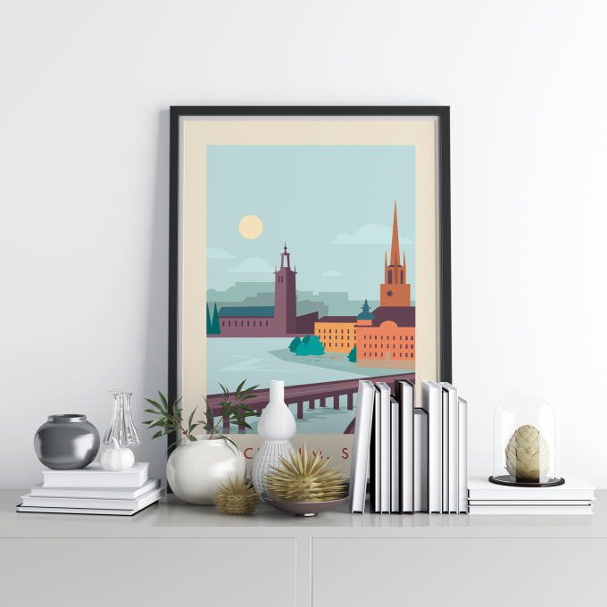 Stockholm Poster Print Wall Art