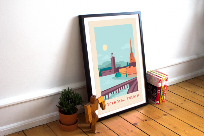 Stockholm Poster Print Wall Art