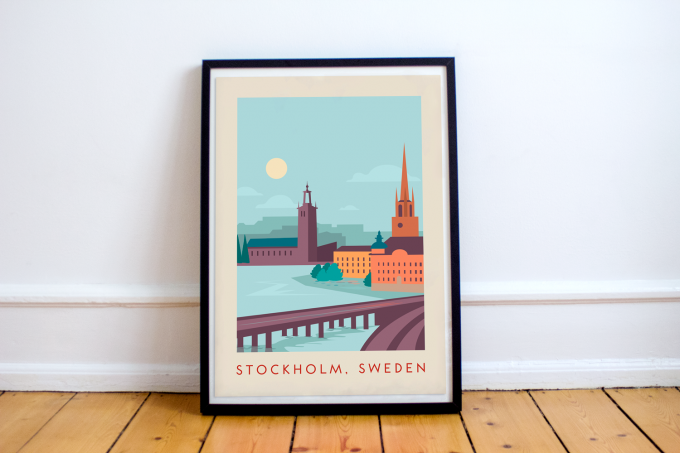 Stockholm Poster Print Wall Art