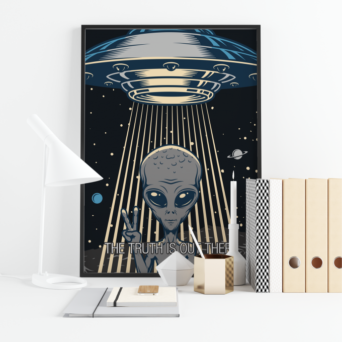 X-Files I Want To Believe Poster Print Wall Art