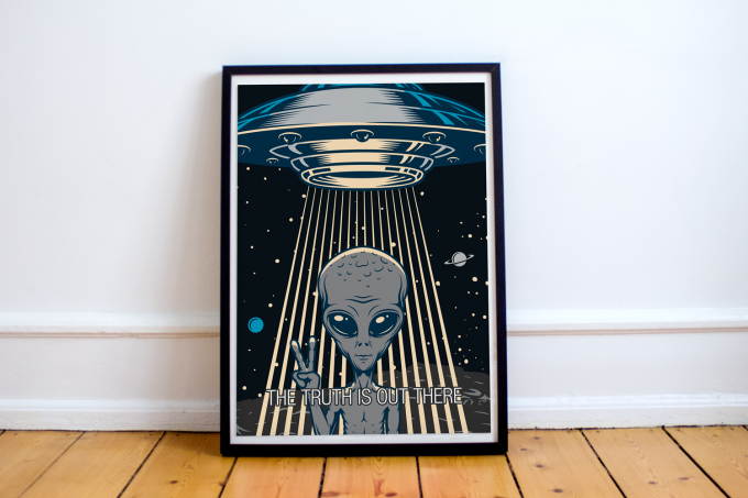 X-Files I Want To Believe Poster Print Wall Art