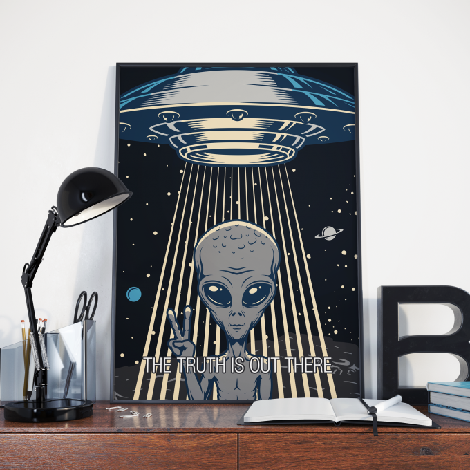 X-Files I Want To Believe Poster Print Wall Art