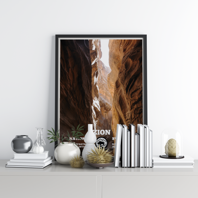 Zion National Park WPA Poster Print Wall Art