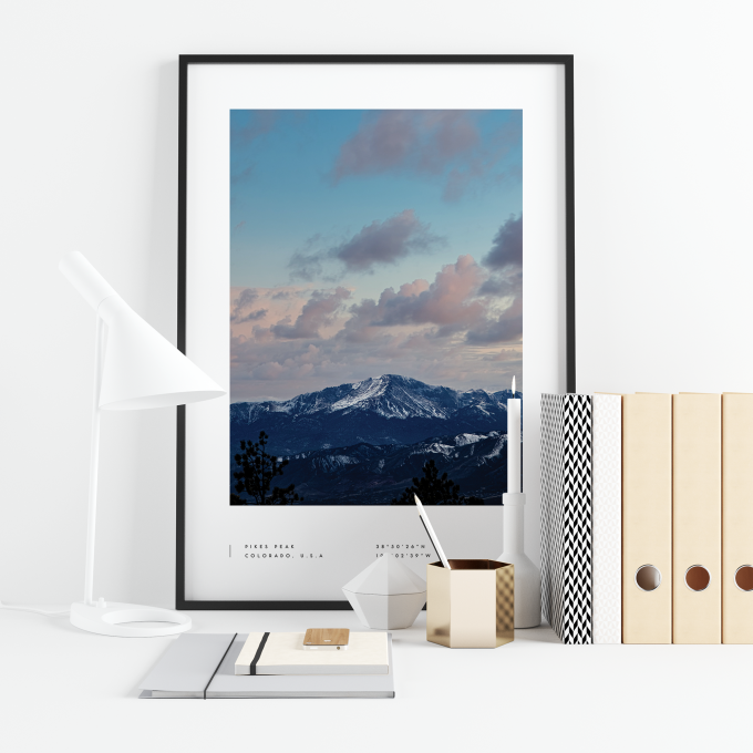 Pikes Peak Poster Print Wall Art