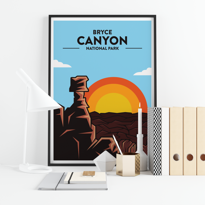 Bryce Canyon National Park Print Poster Wall Art