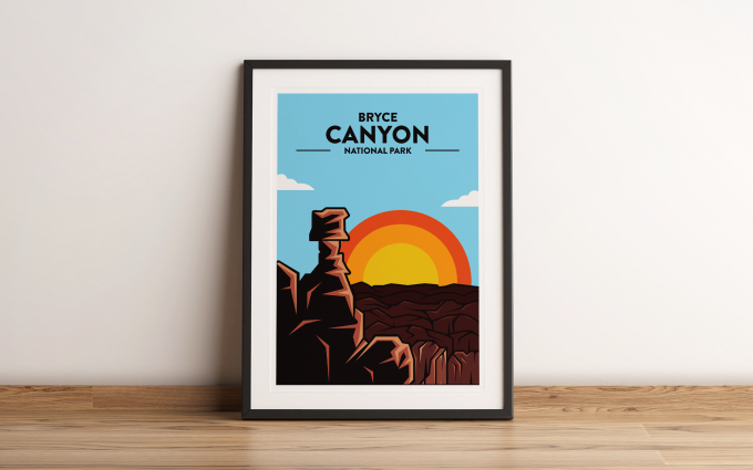 Bryce Canyon National Park Print Poster Wall Art