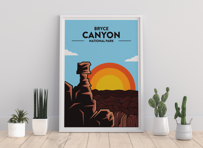 Bryce Canyon National Park Print Poster Wall Art