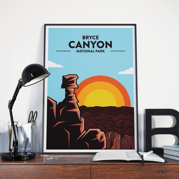 Bryce Canyon National Park Print Poster Wall Art