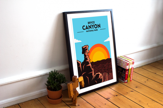 Bryce Canyon National Park Print Poster Wall Art