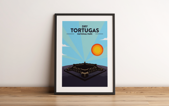 Dry Tortugas - National Park Print Poster Wall Art