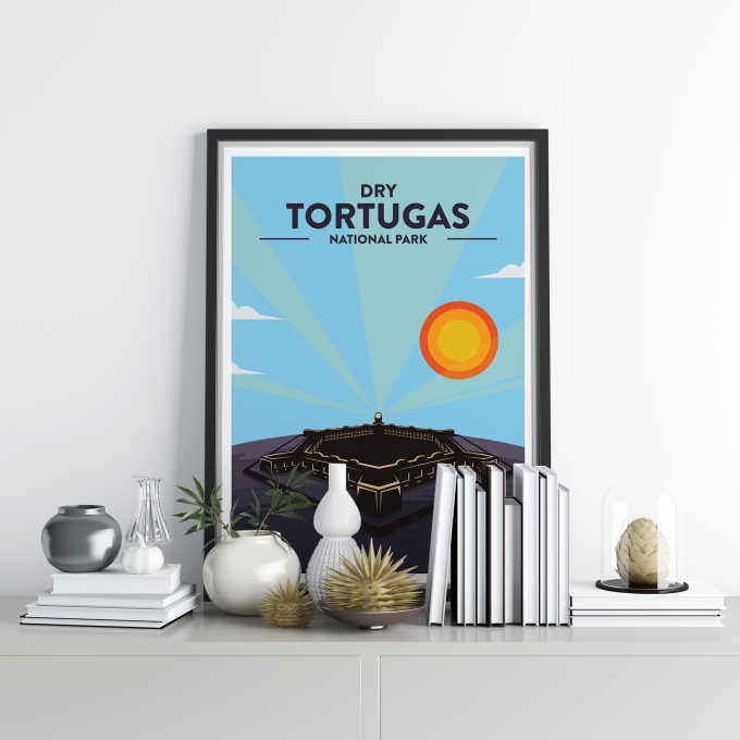 Dry Tortugas - National Park Print Poster Wall Art