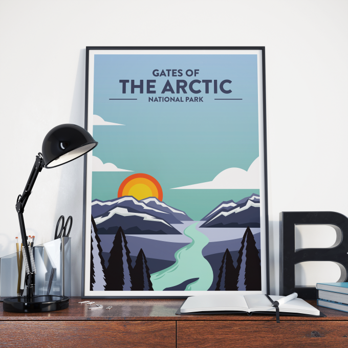 Gates of the Arctic - National Park Print Poster Wall Art