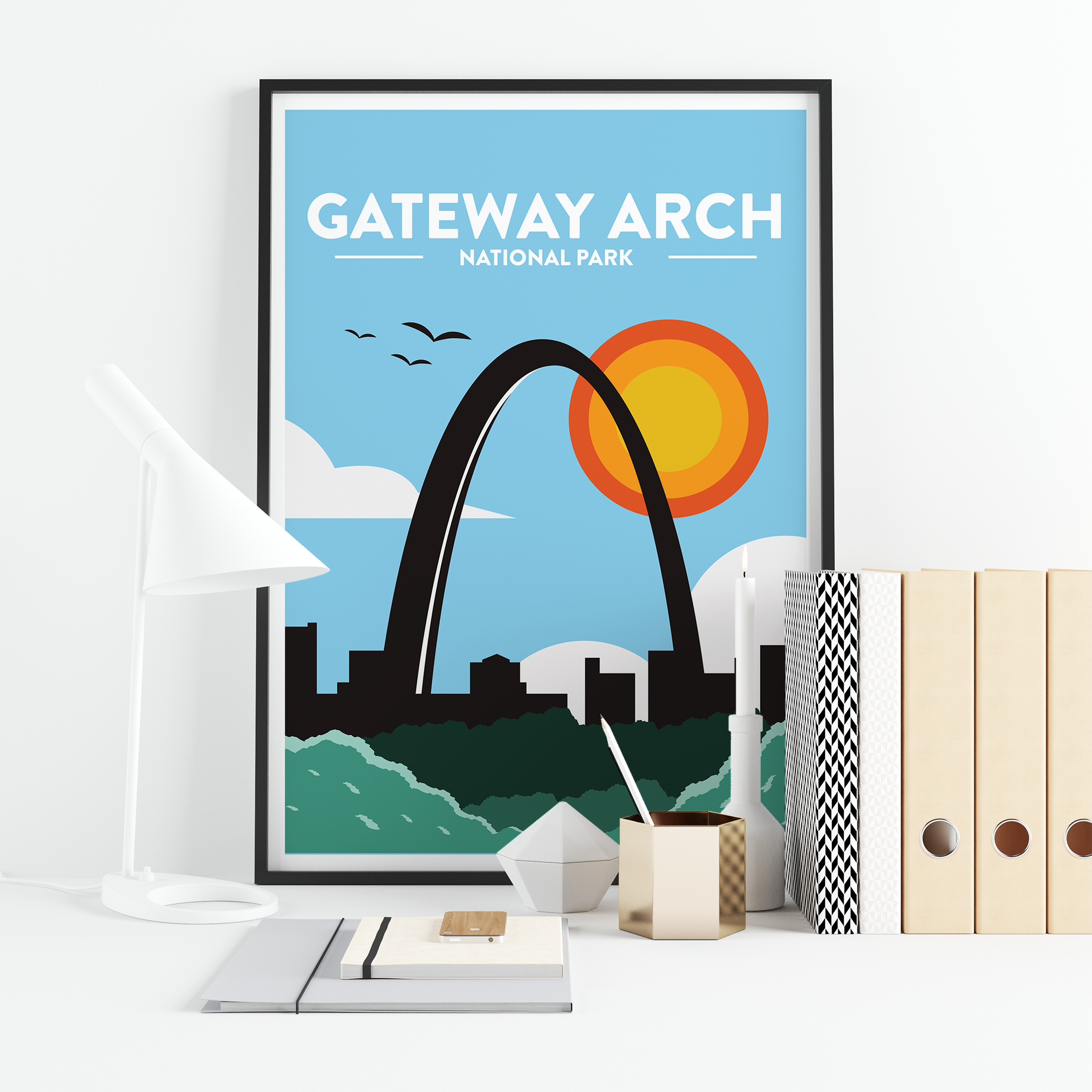 Gateway Arch Print, National Park Poster