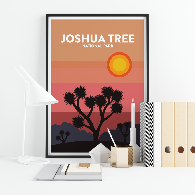 Joshua Tree - National Park Print Poster Wall Art