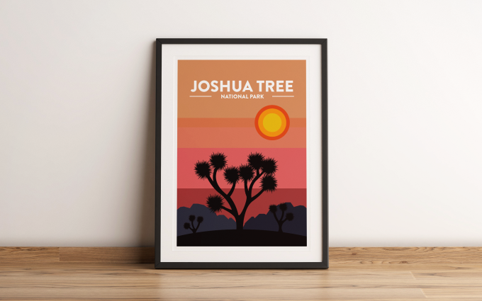 Joshua Tree - National Park Print Poster Wall Art