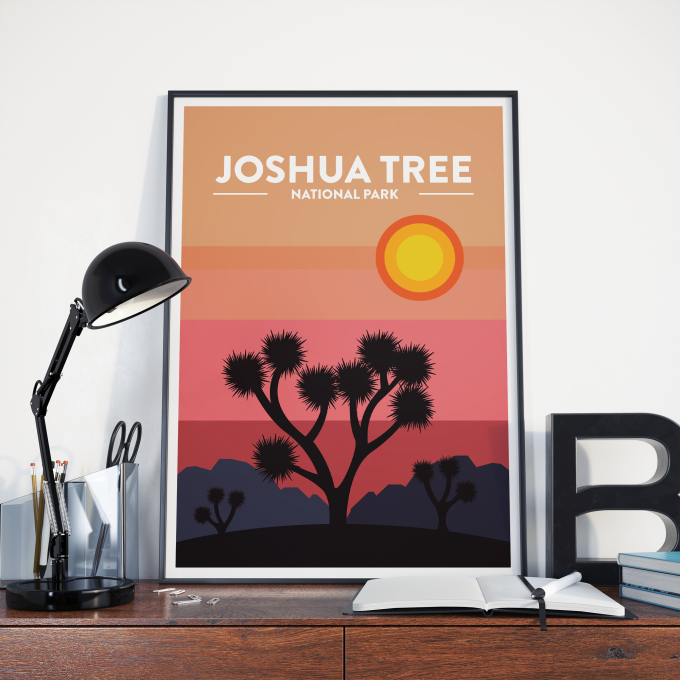 Joshua Tree - National Park Print Poster Wall Art