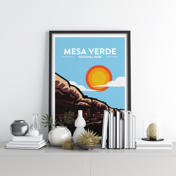 Mesa Verde - National Park Print Poster Wall Art