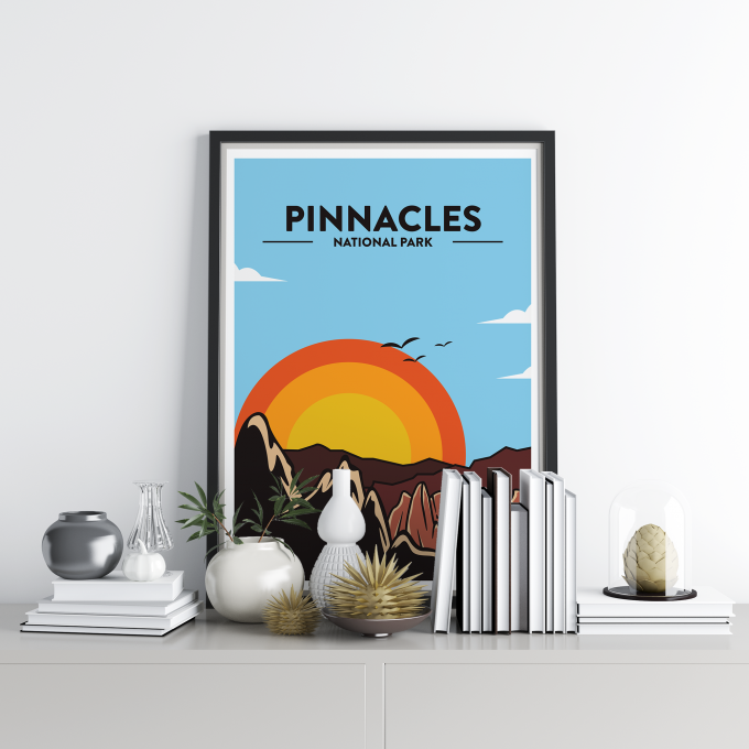 Pinnacles - National Park Print Poster Wall Art