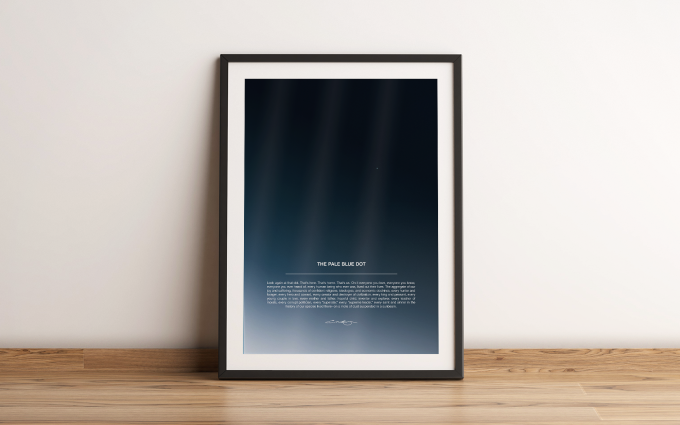 Pale Blue Dot Print